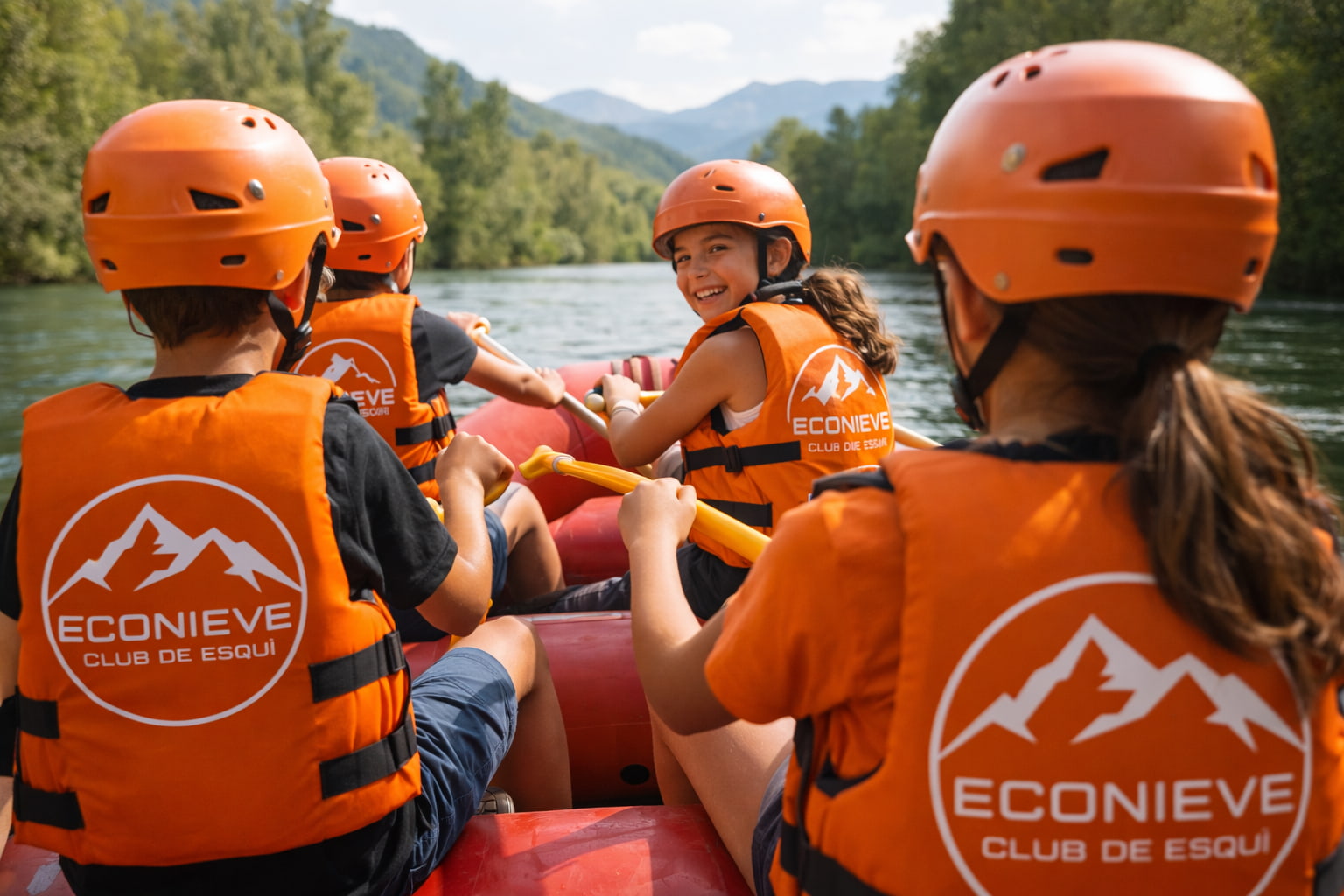 Rafting en el río Noguera de Tor