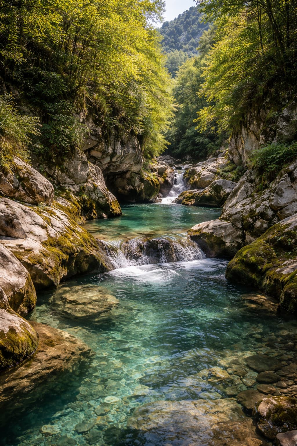 Cañoning por gargantas naturales