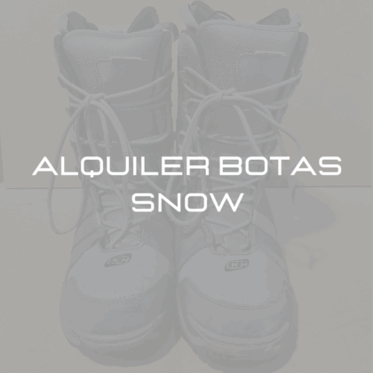 ALQUILER BOTAS SNOW