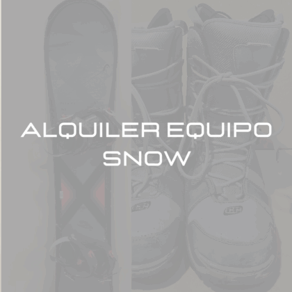ALQUILER EQUIPO SNOW