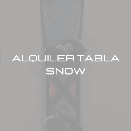 ALQUILER TABLA SNOW