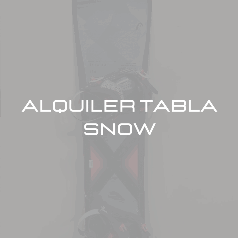 ALQUILER TABLA SNOW